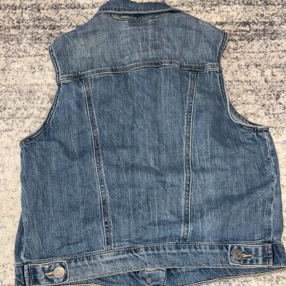 GARAGE Denim Vest – Classic Fit – Medium Blue Wash – Size M - Picture 4 of 4